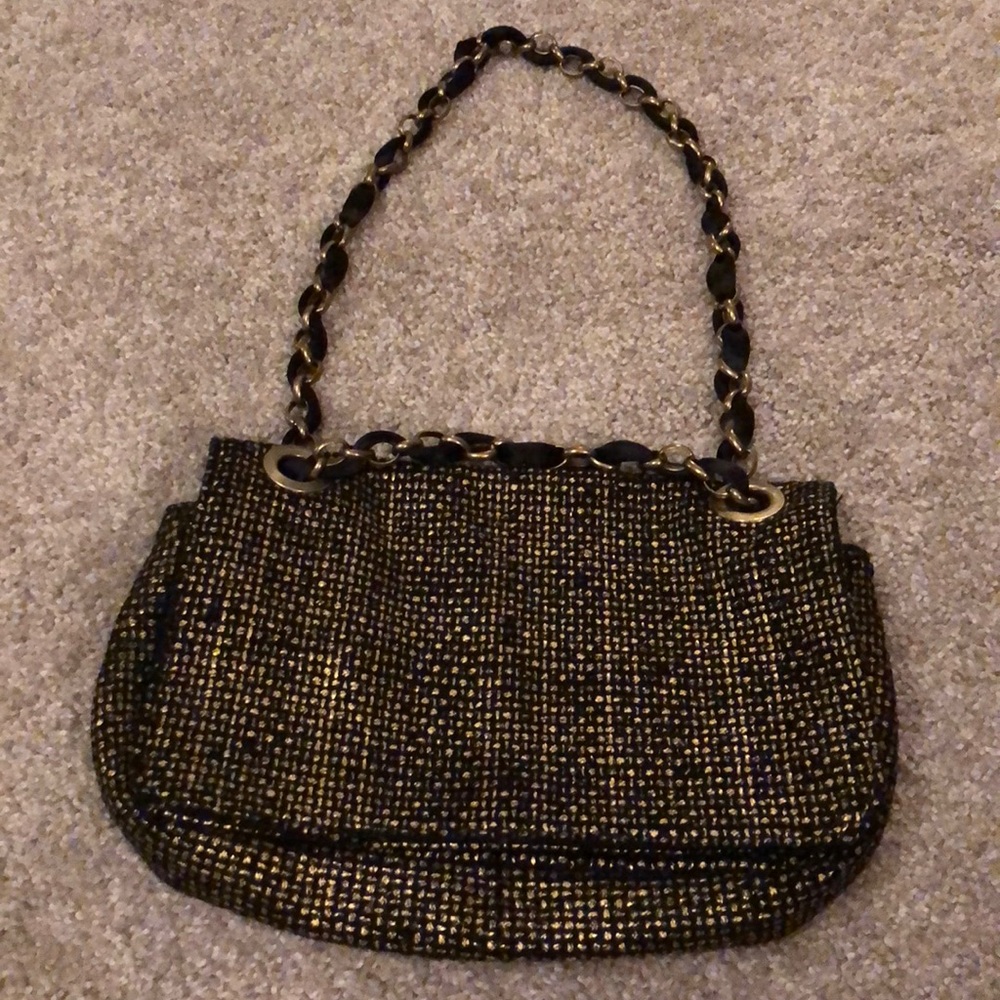 Banana Republic Black and Gold bag